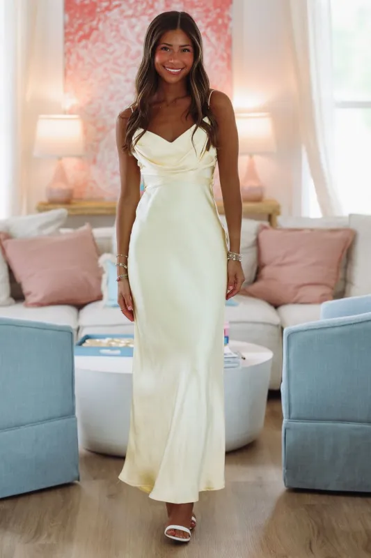Amaryllis Maxi Dress - Yellow sold by Hazel & Olive