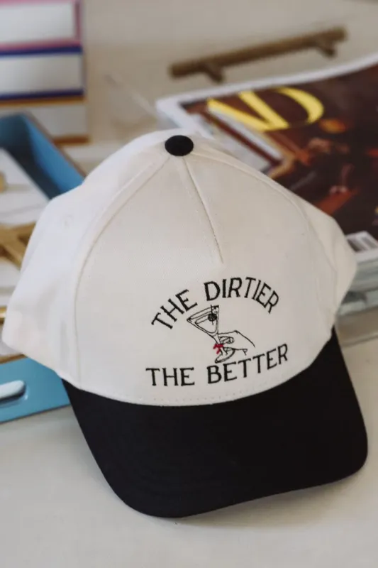 The Dirtier the Better Two Toned Snapback Hat - Beige and Black sold by Hazel & Olive