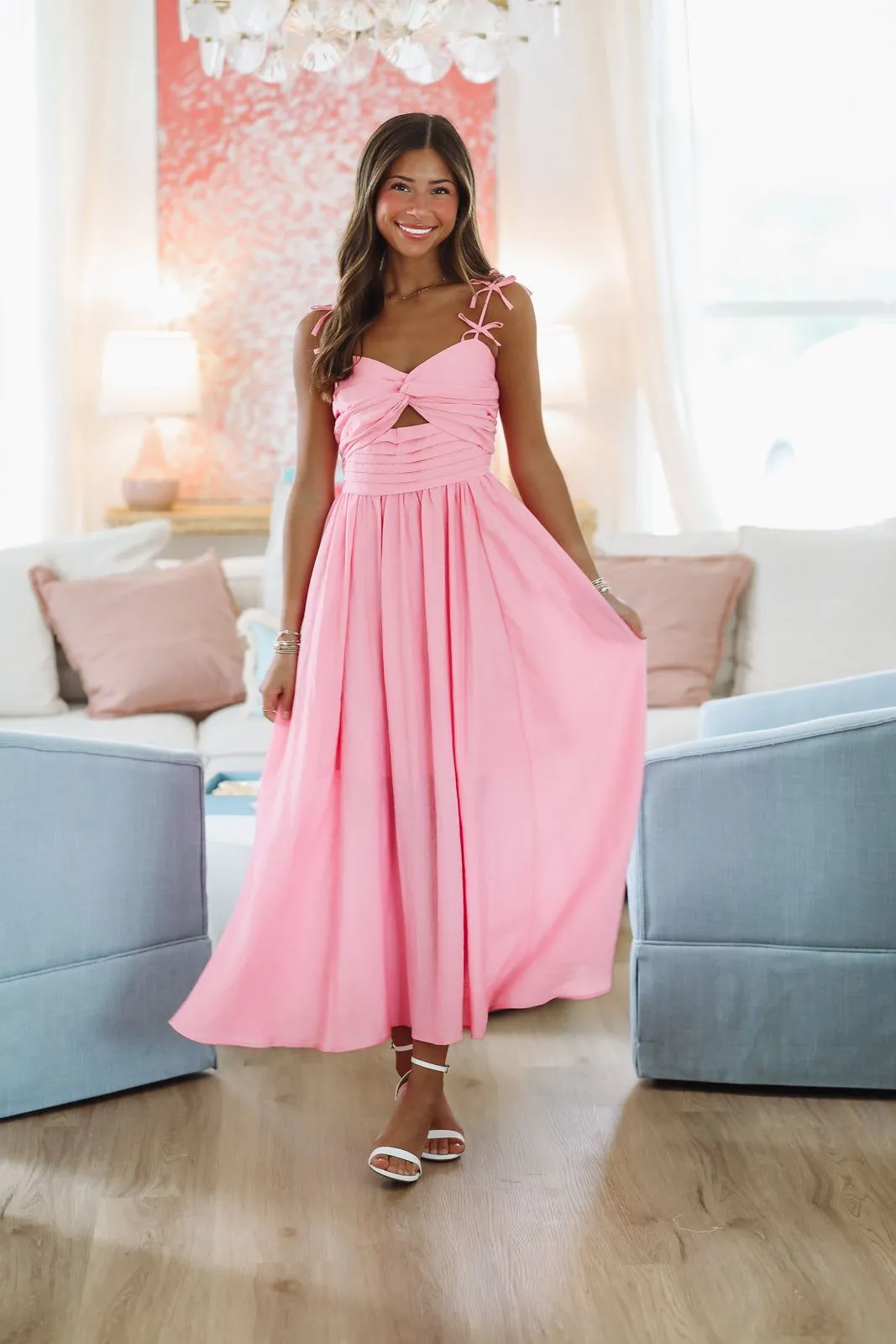 Pink Paradise Maxi Dress - Pink sold by Hazel & Olive product image thumbnail 2