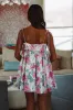 Just for Me Mini Dress - White, Pink and Grey sold by Hazel & Olive