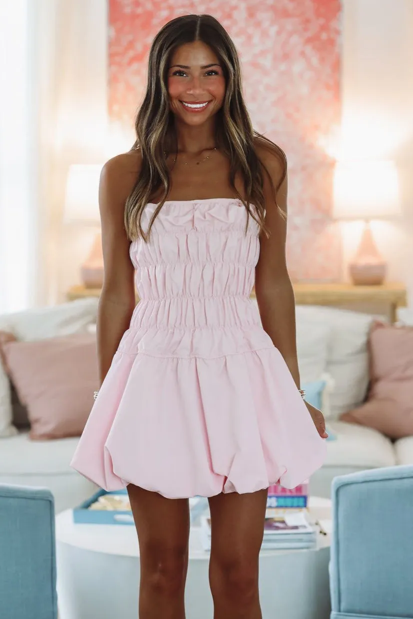 Pink Balloons Mini Dress - Pink sold by Hazel & Olive