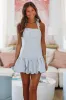 Lost in Thought Striped Mini Dress - Denim sold by Hazel & Olive