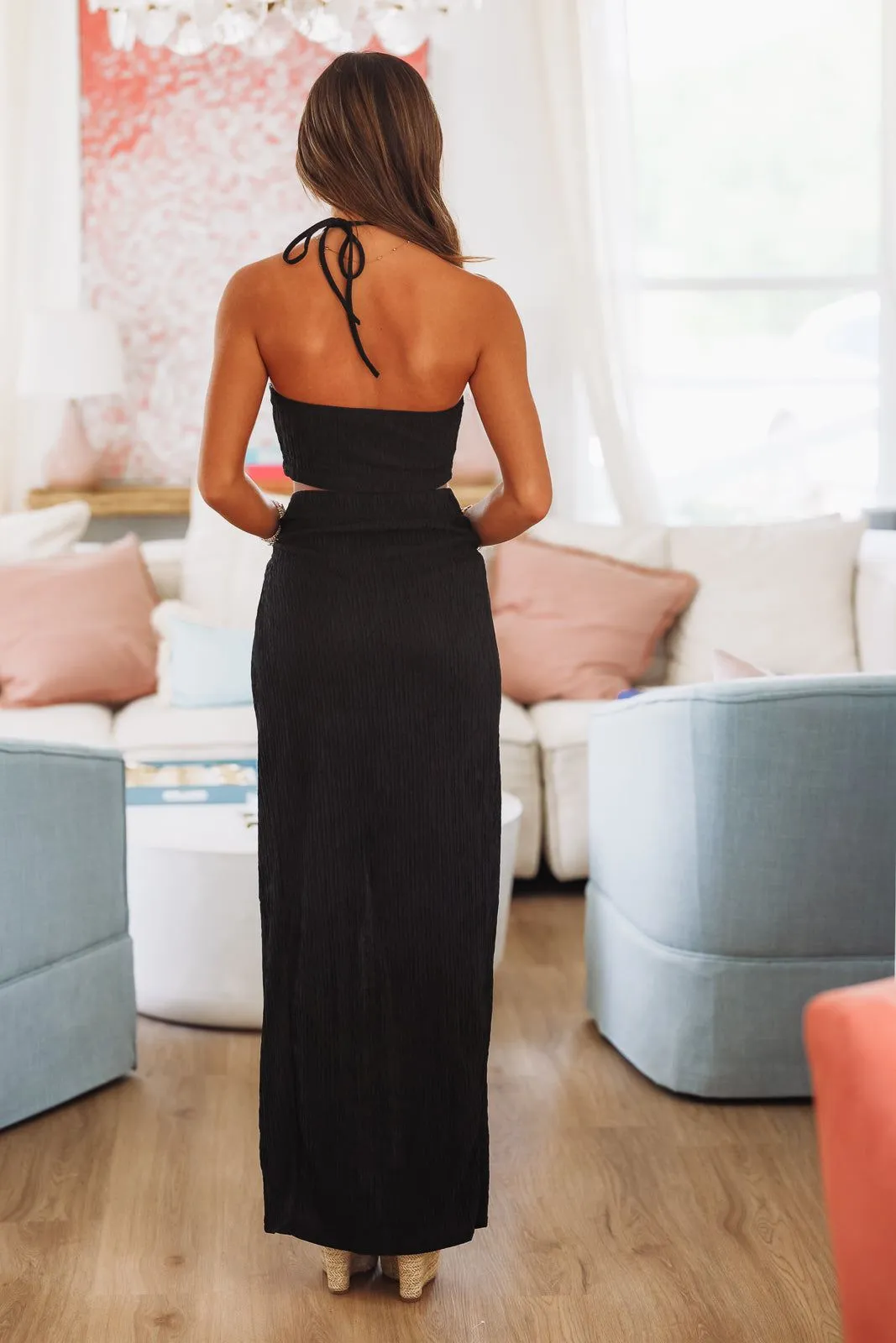 Wannabe Local Top and Maxi Skirt - Black sold by Hazel & Olive product image thumbnail 4