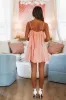 Desert Sky Mini Dress - Coral sold by Hazel & Olive
