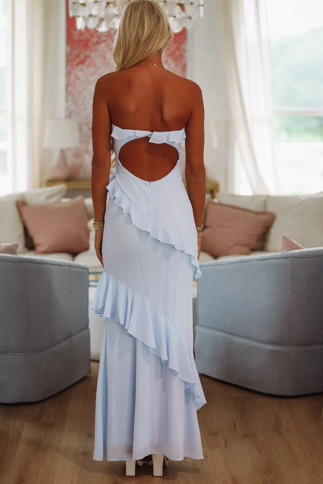 Kiss You Back Maxi Dress - Blue sold by Hazel & Olive product image thumbnail 4