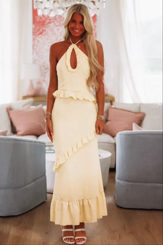 Daydream Feeling Maxi Dress - Yellow sold by Hazel & Olive