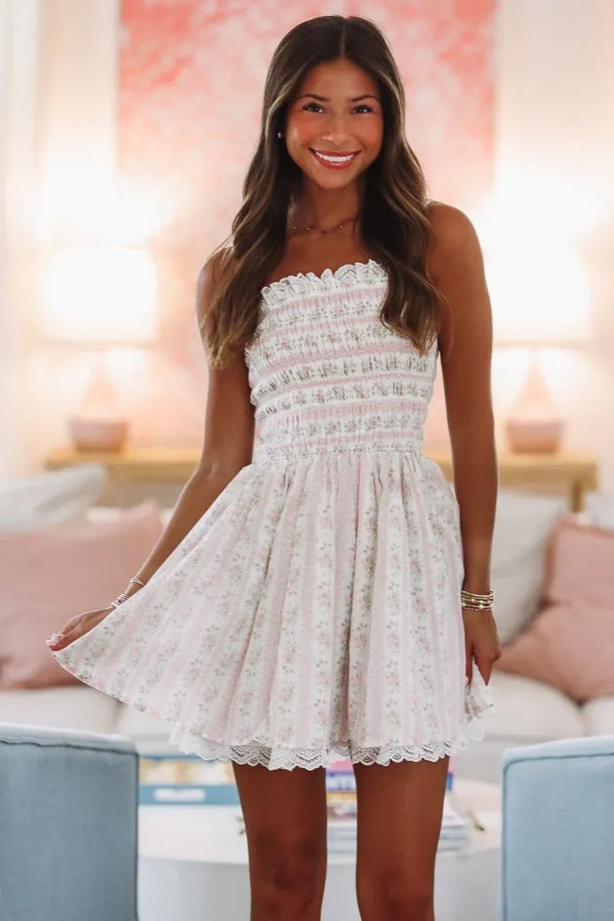 Keeley Print Mini Dress - Pink sold by Hazel & Olive