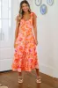 Aloha Maxi Dress - Peach, Pink and Orange sold by Hazel & Olive