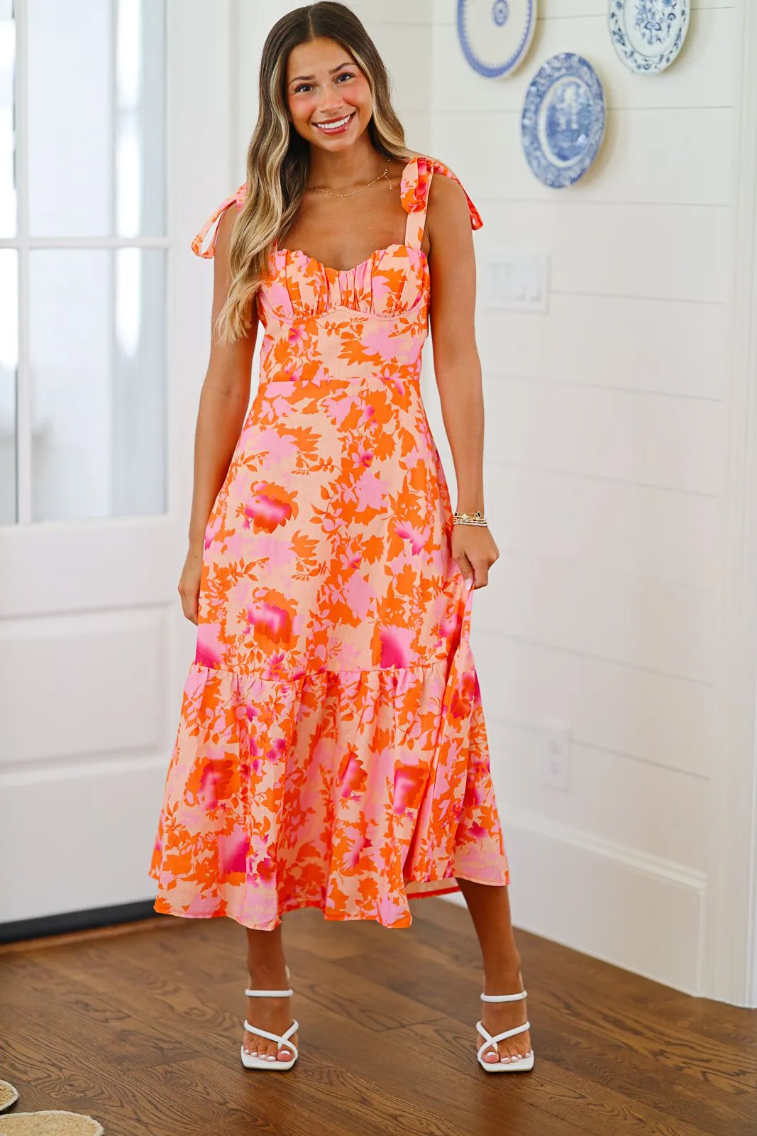 Aloha Maxi Dress - Peach, Pink and Orange sold by Hazel & Olive product image thumbnail 2