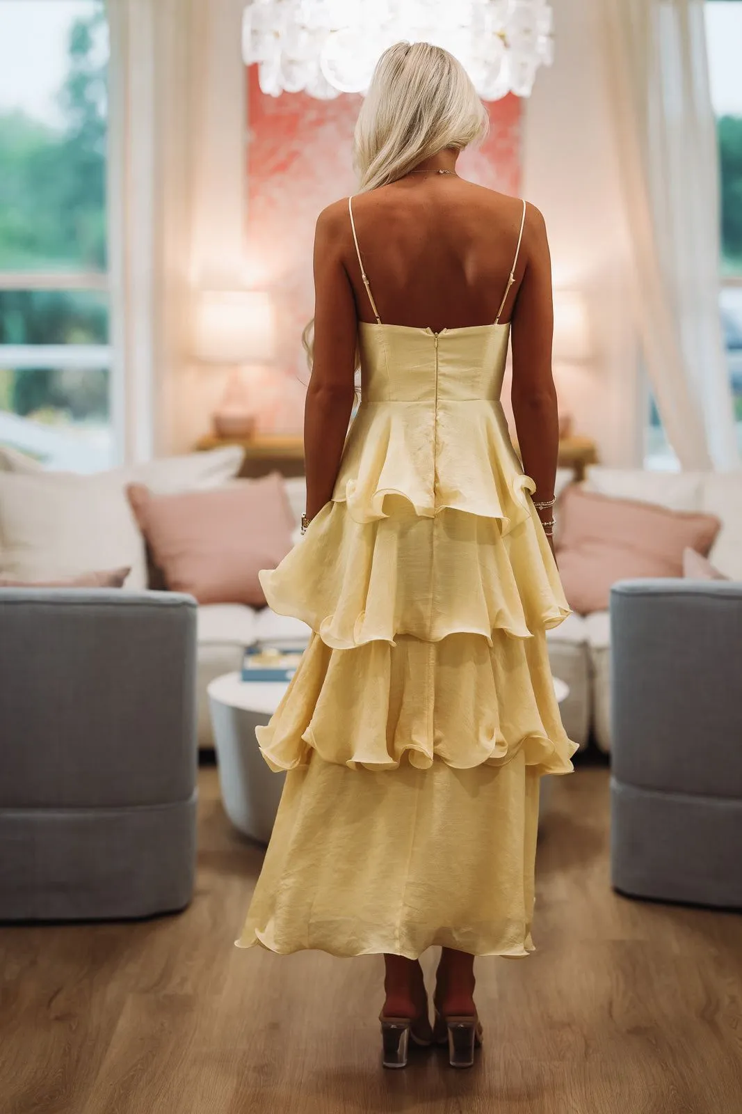 One More Dance Maxi Dress - Yellow sold by Hazel & Olive product image thumbnail 4