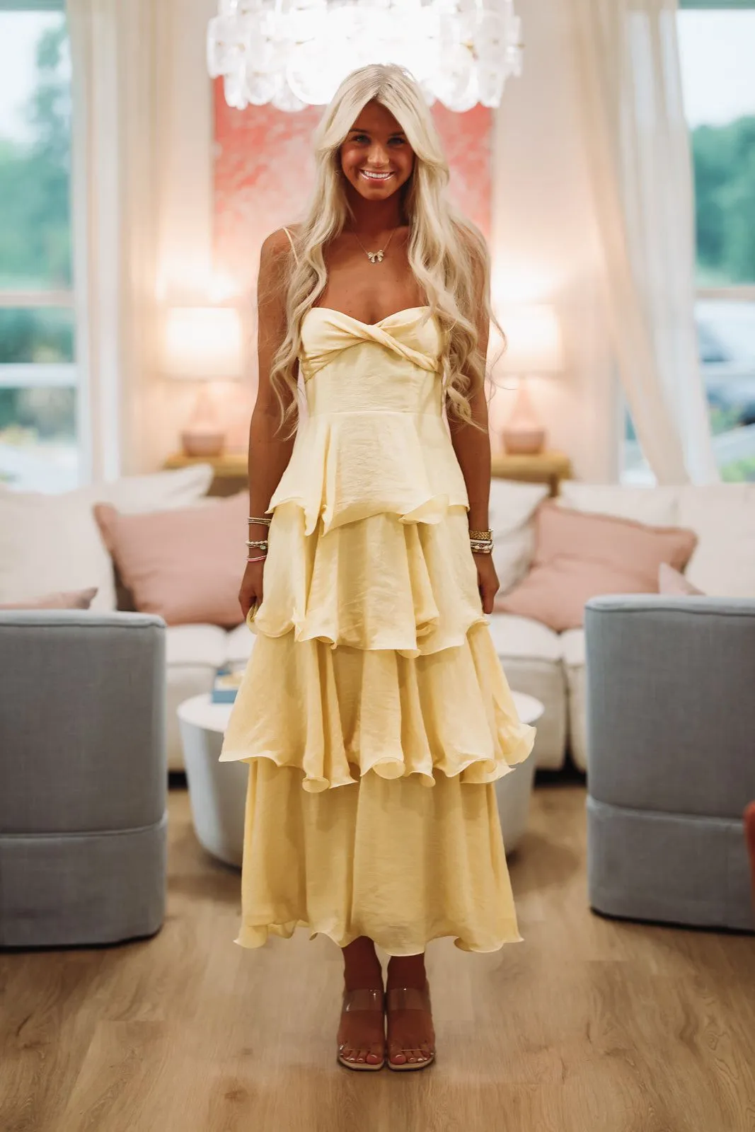 One More Dance Maxi Dress - Yellow sold by Hazel & Olive product image thumbnail 3