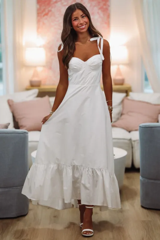 Designate Your Fate Maxi Dress - White sold by Hazel & Olive