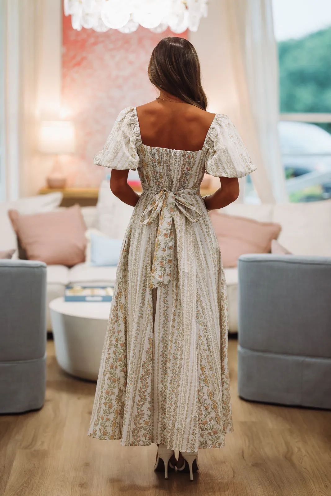 Peach of a Day Midi Dress - Peach sold by Hazel & Olive product image thumbnail 3