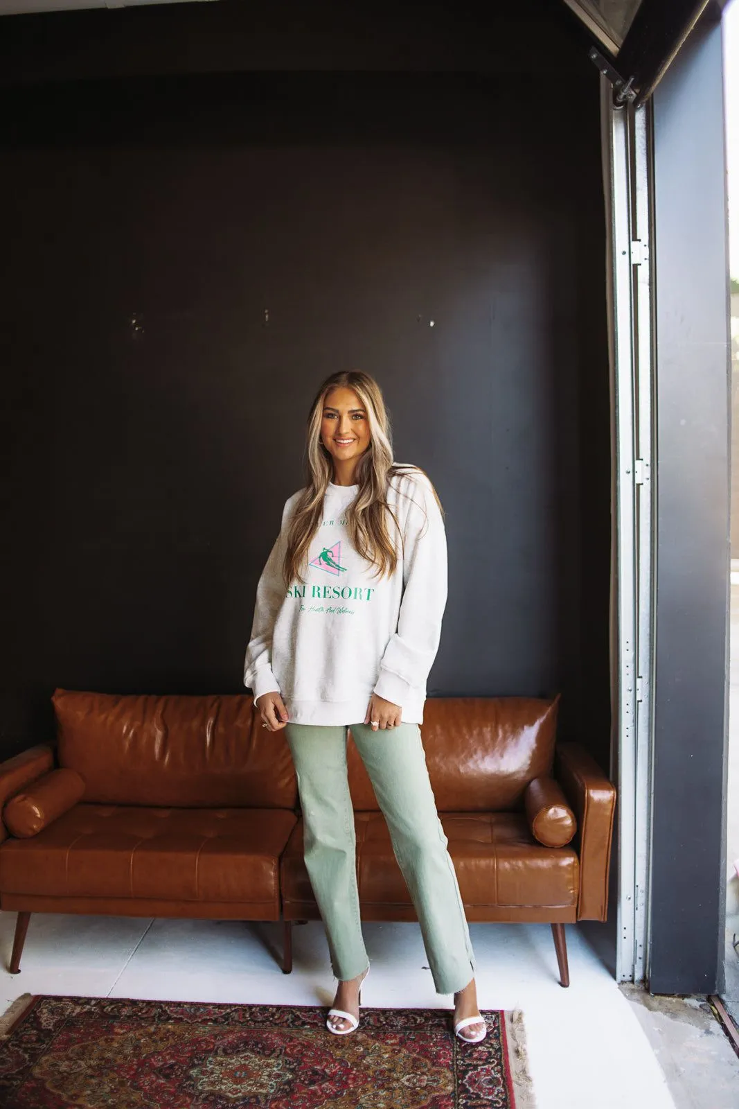 Whistler Ski Resort Retro Sweatshirt - Heather Grey sold by Hazel & Olive product image thumbnail 2