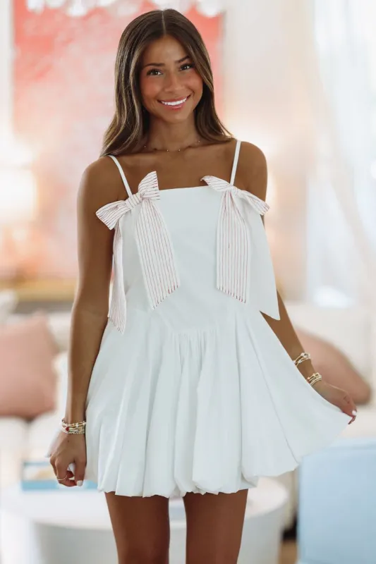 Annabelle Mini Dress - Off White sold by Hazel & Olive