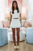 Italian Ice Mini Skort - Off White sold by Hazel & Olive