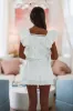 Italian Ice Mini Skort - Off White sold by Hazel & Olive