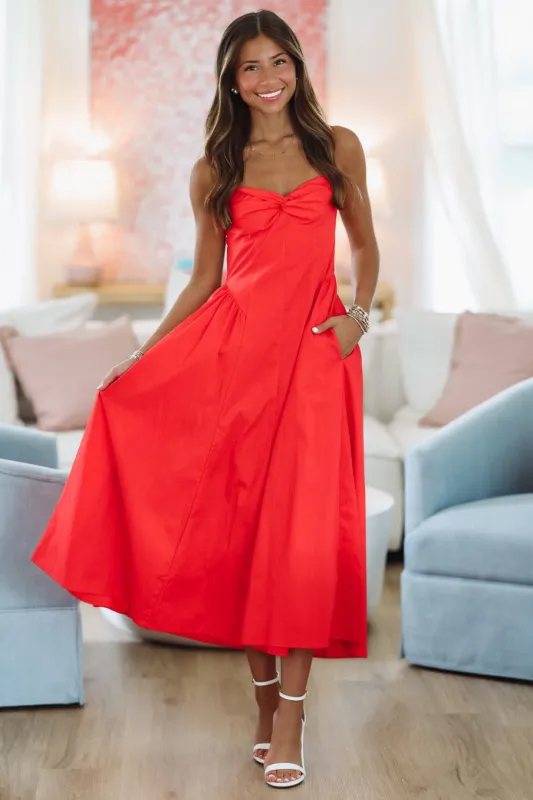 Destene Maxi Dress - Red sold by Hazel & Olive