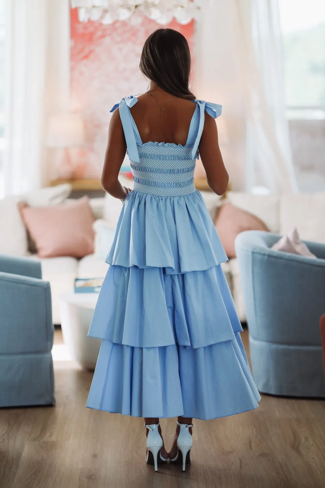 Into the Blue Midi Dress - Chambray sold by Hazel & Olive product image thumbnail 4