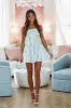 Valley Roses Romper - Blue sold by Hazel & Olive