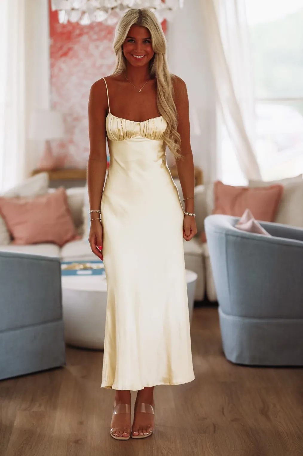 Sensational Maxi Dress - Yellow sold by Hazel & Olive