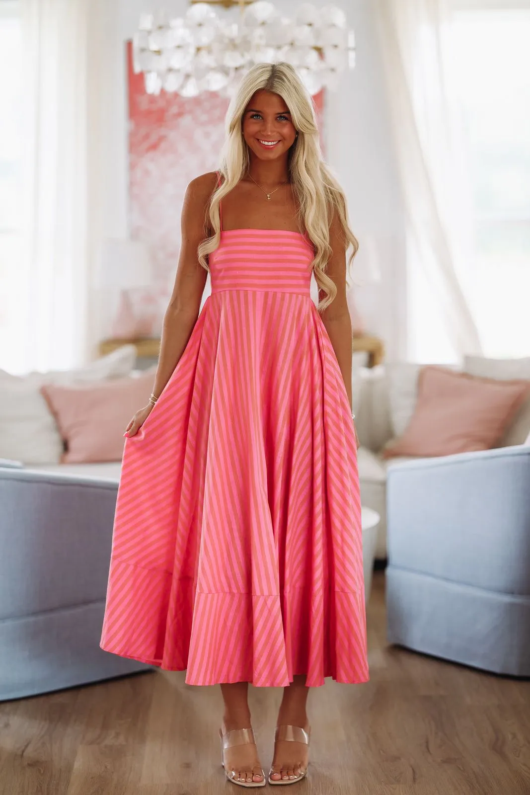 Dreams Maxi Dress - Pink and Orange sold by Hazel & Olive product image thumbnail 2