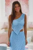 Dunes and Deck Parties Top - Blue sold by Hazel & Olive