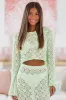 Ideal Day Off Crop Top - Light Green sold by Hazel & Olive