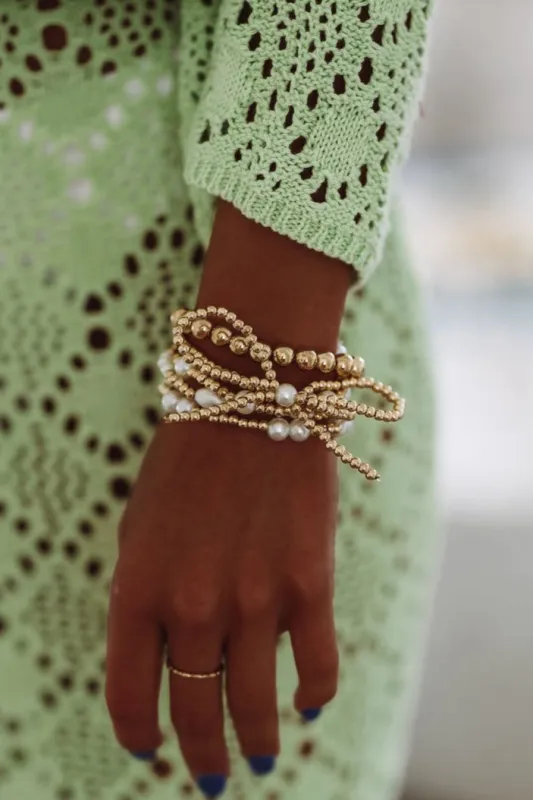Tied to You Bracelet Stack - Gold sold by Hazel & Olive