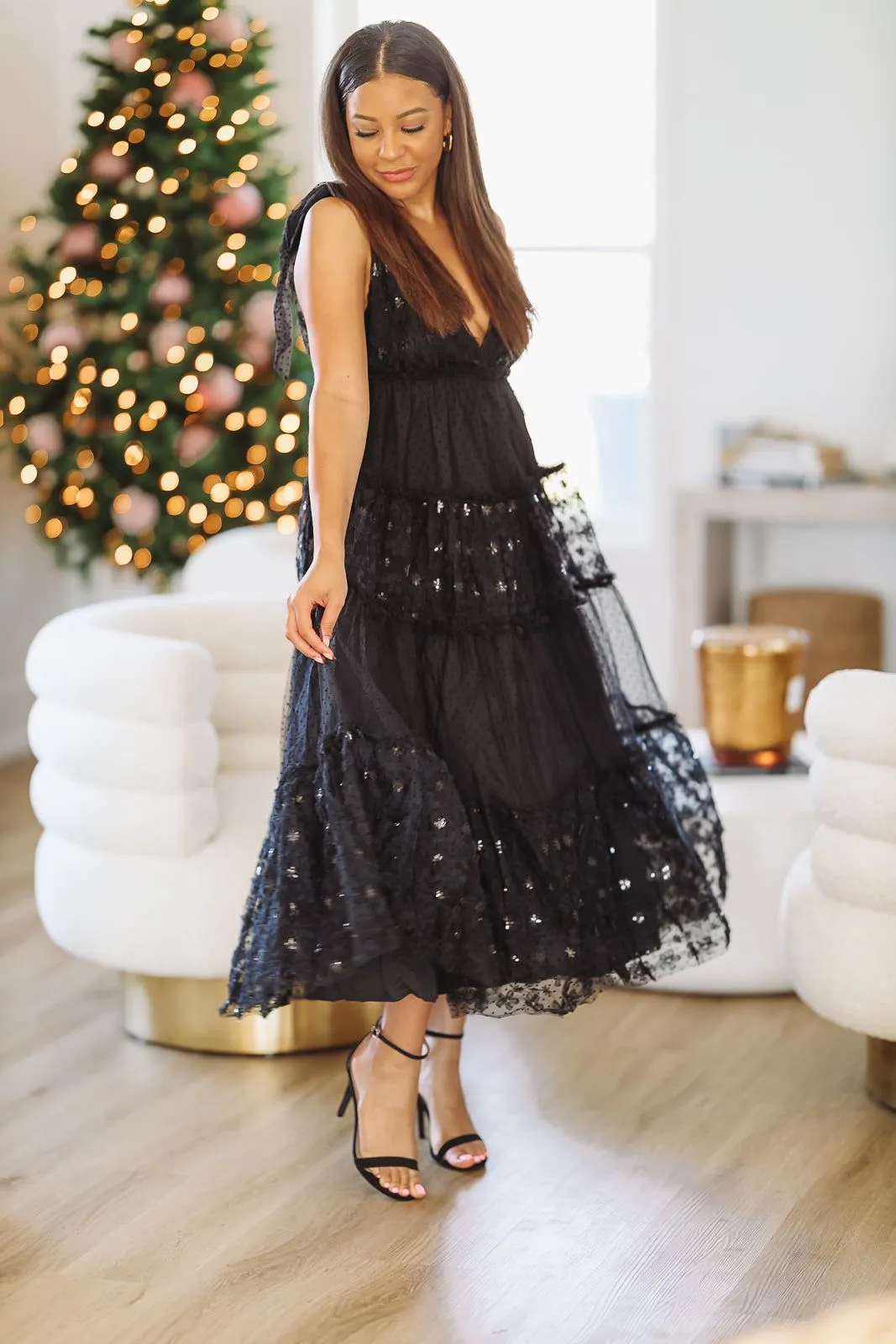 Tiered Love Maxi Dress - Black (FINAL SALE) sold by Hazel & Olive product image thumbnail 2