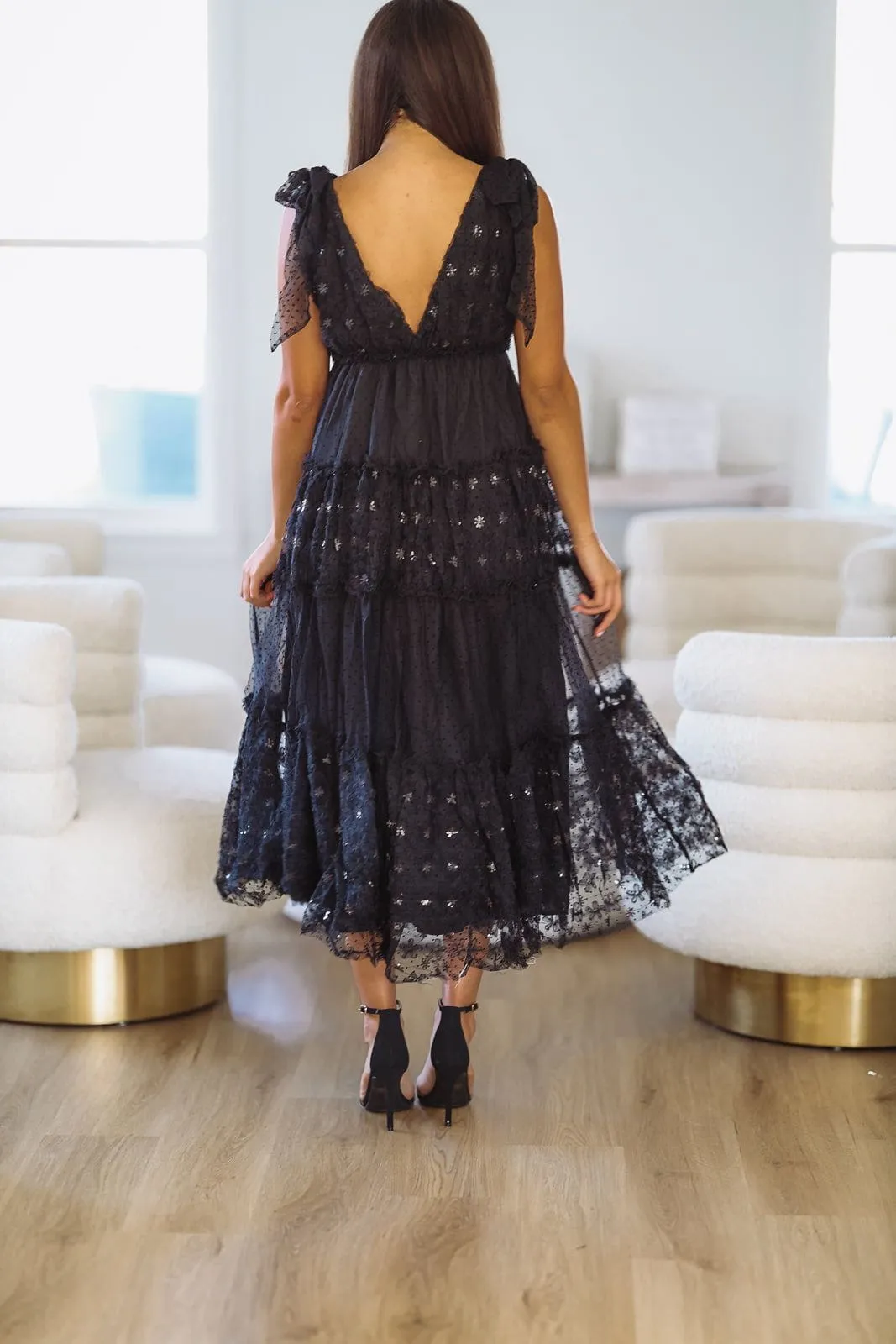 Tiered Love Maxi Dress - Black (FINAL SALE) sold by Hazel & Olive product image thumbnail 4