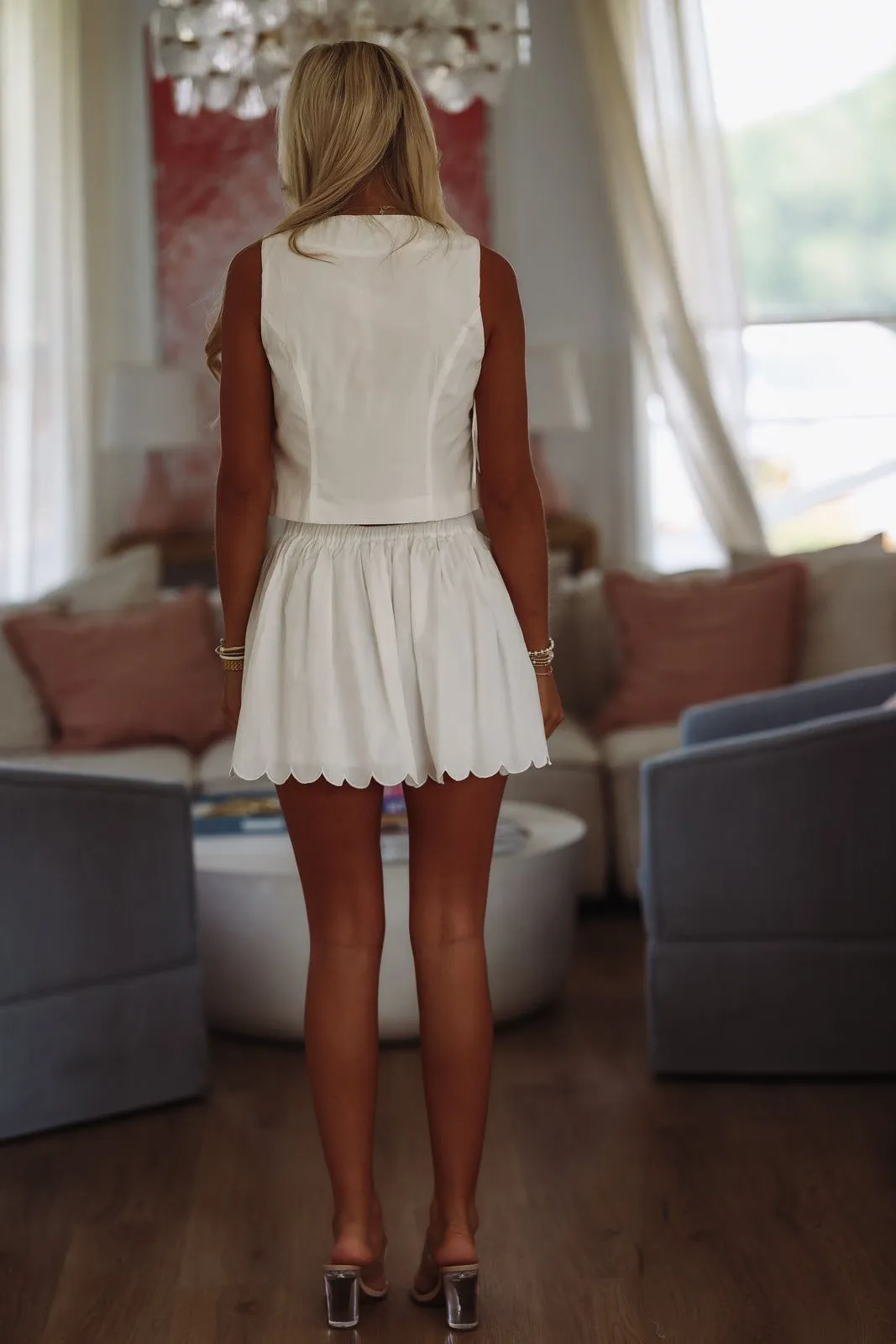 Tahiti Bound Vest Top and Skirt Set - White sold by Hazel & Olive product image thumbnail 3