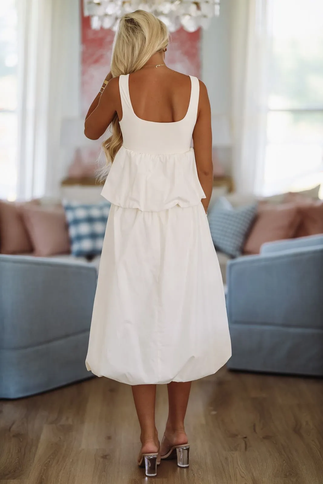 I'll Be Here Bubble Top - Cream sold by Hazel & Olive product image thumbnail 2