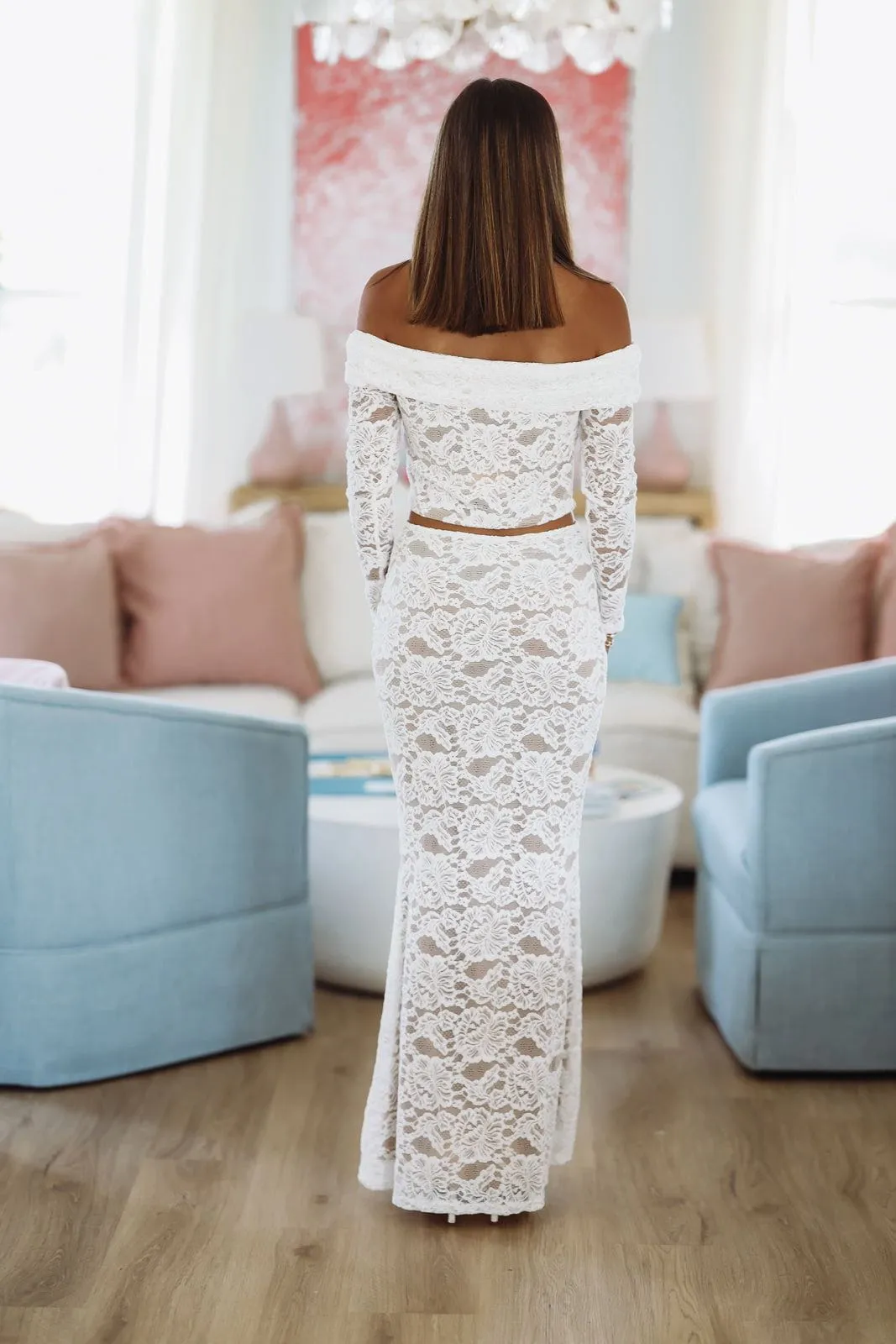 Endless East Top and Maxi Skirt Set - Off White sold by Hazel & Olive product image thumbnail 5