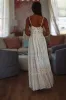 A Blue Moment Maxi Dress - White and Blue sold by Hazel & Olive