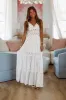 A Blue Moment Maxi Dress - White and Blue sold by Hazel & Olive