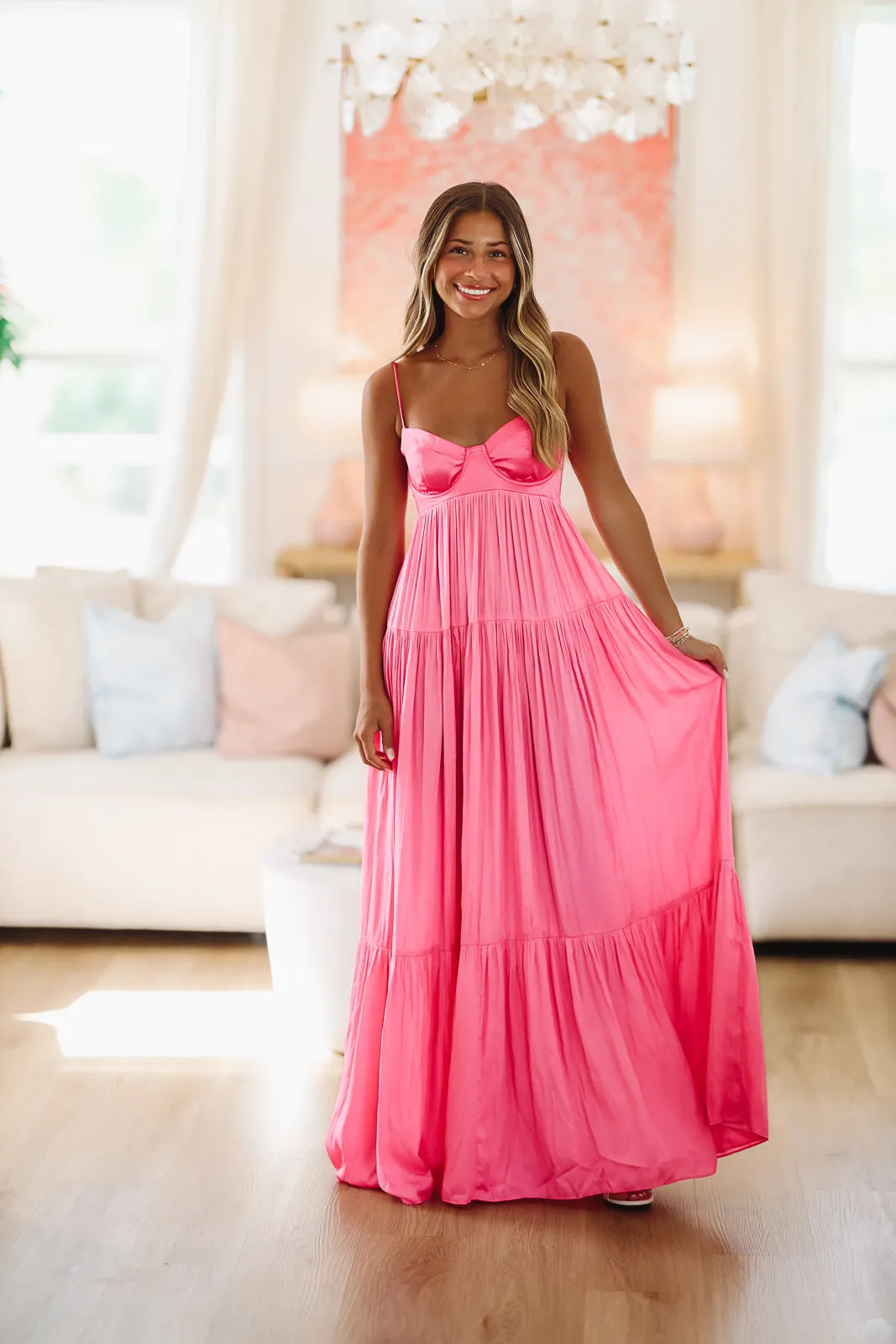 Caviar Dreams Maxi Dress - Pink sold by Hazel & Olive product image thumbnail 2