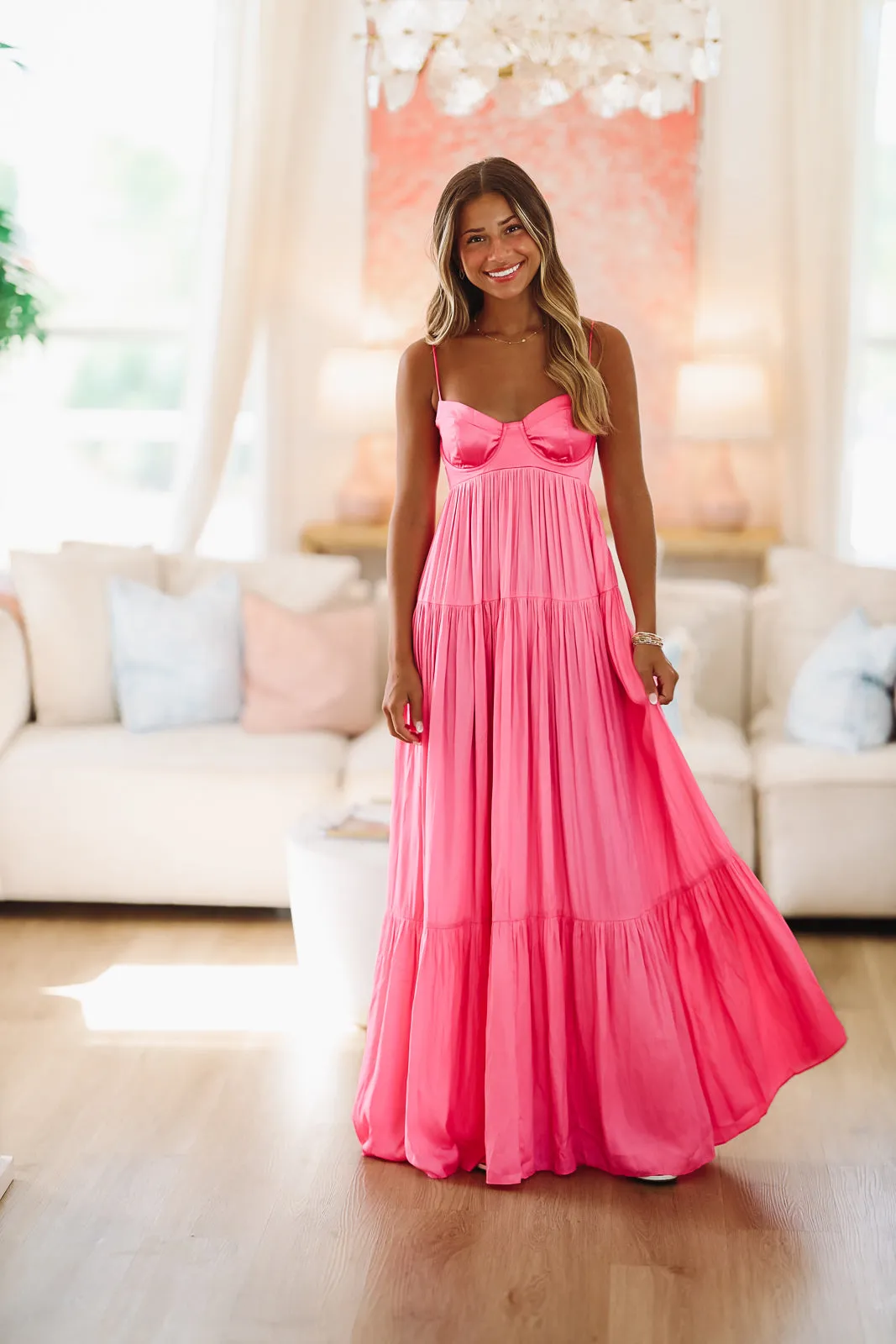 Caviar Dreams Maxi Dress - Pink sold by Hazel & Olive product image thumbnail 3