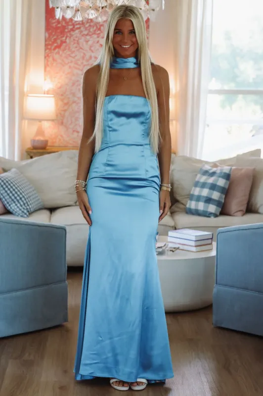 East End Elegance Maxi Dress - Blue sold by Hazel & Olive