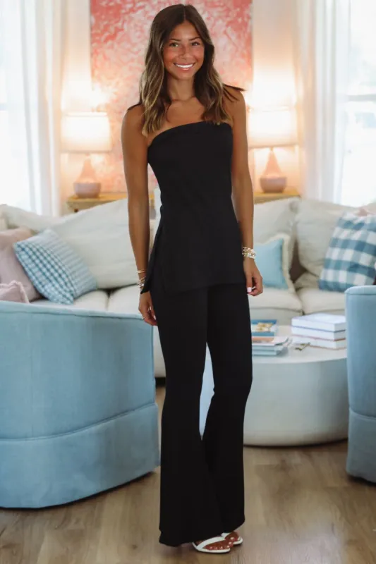 Chilly Top and Pant Set - Black sold by Hazel & Olive