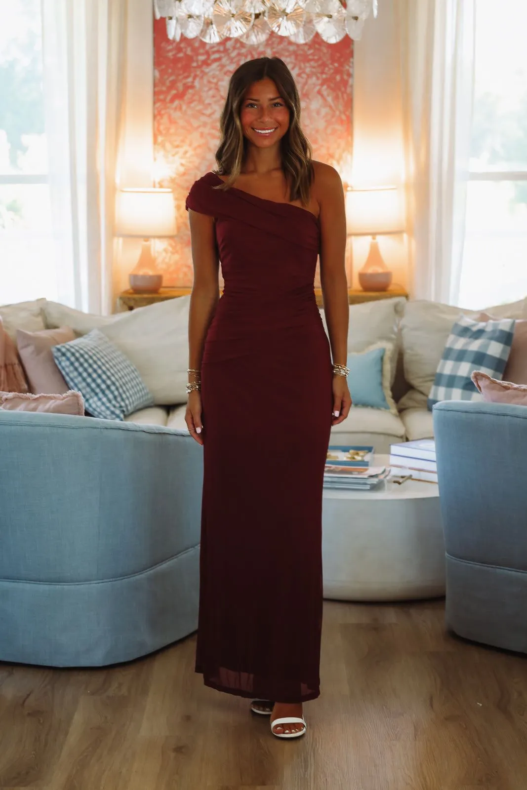 Meet Glamour Maxi Dress - Wine sold by Hazel & Olive product image thumbnail 3