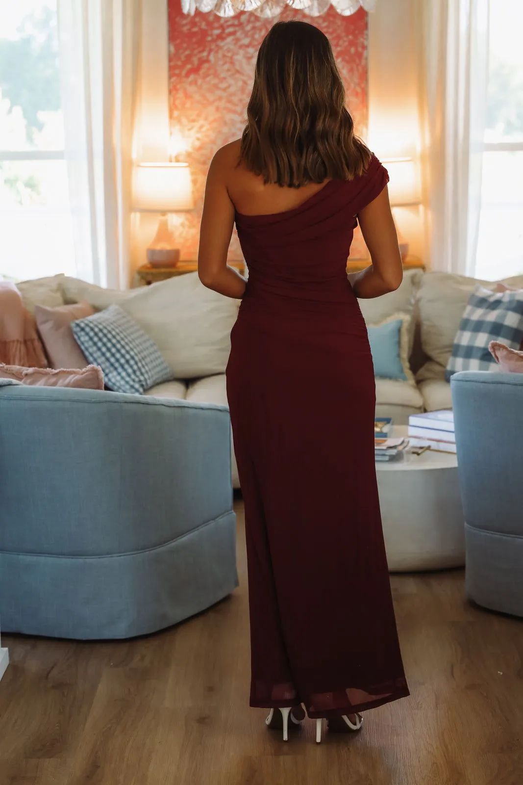 Meet Glamour Maxi Dress - Wine sold by Hazel & Olive product image thumbnail 4