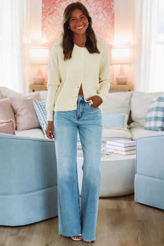 Pure Joy Cardigan - Yellow sold by Hazel & Olive