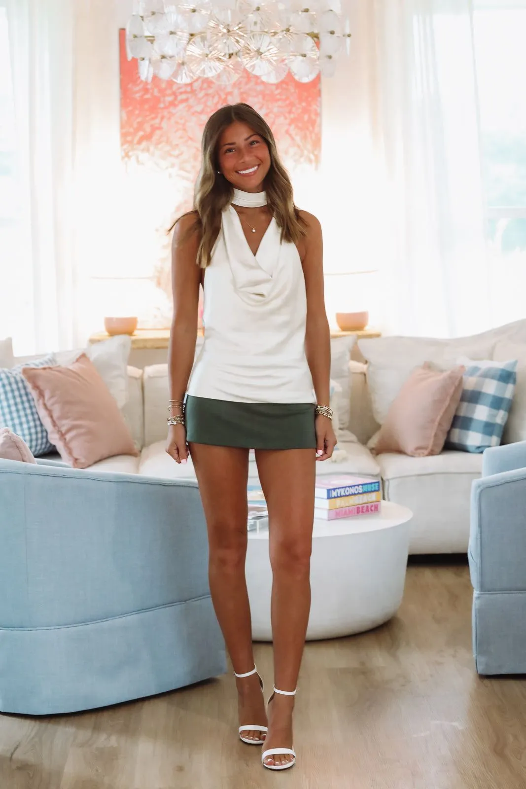 Happy Mini Skort - Olive Green sold by Hazel & Olive product image thumbnail 2