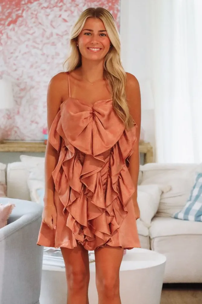 Petals Fall Mini Dress - Rose Pink (FINAL SALE) sold by Hazel & Olive