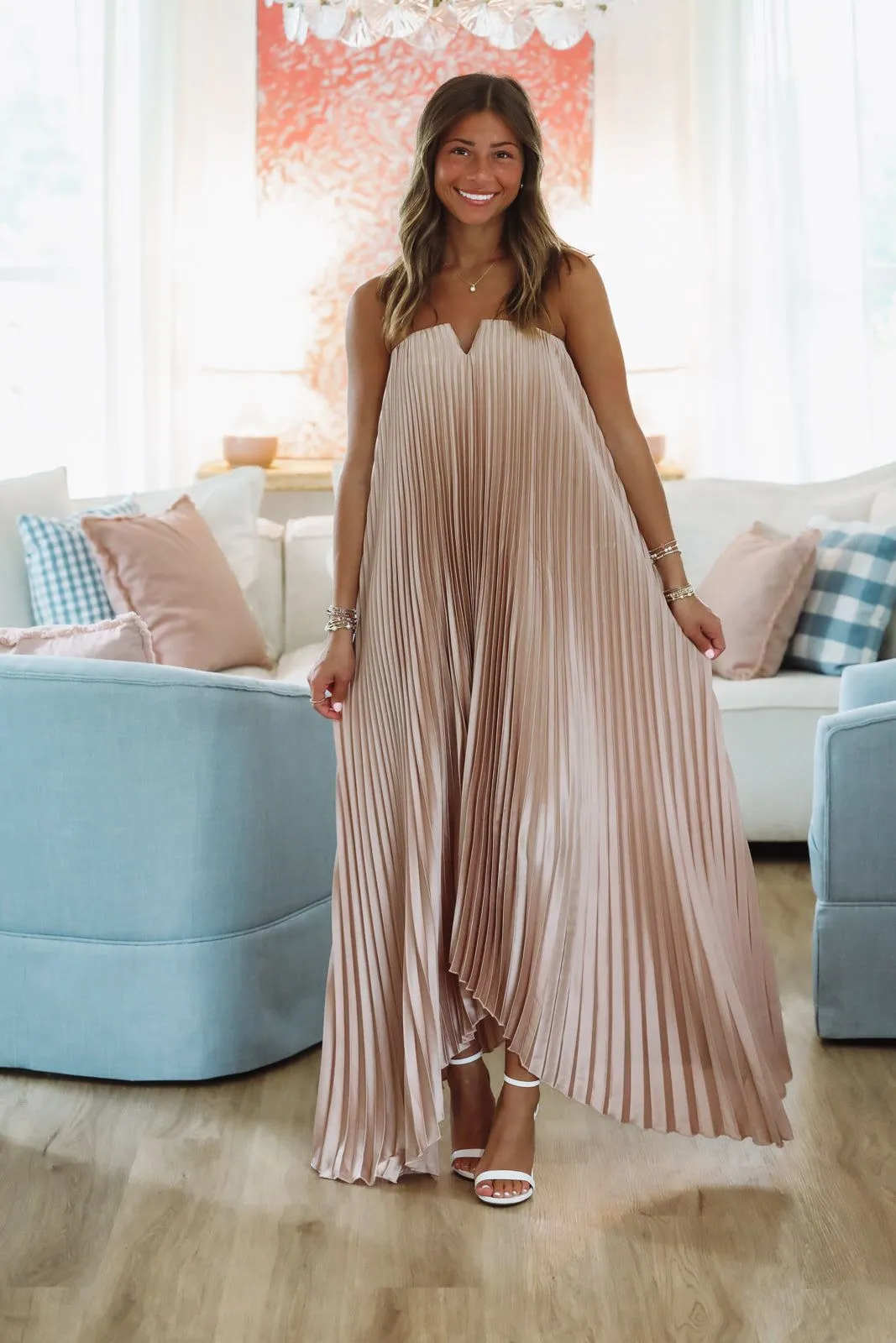 Moonlight Maxi Dress - Blush sold by Hazel & Olive product image thumbnail 2