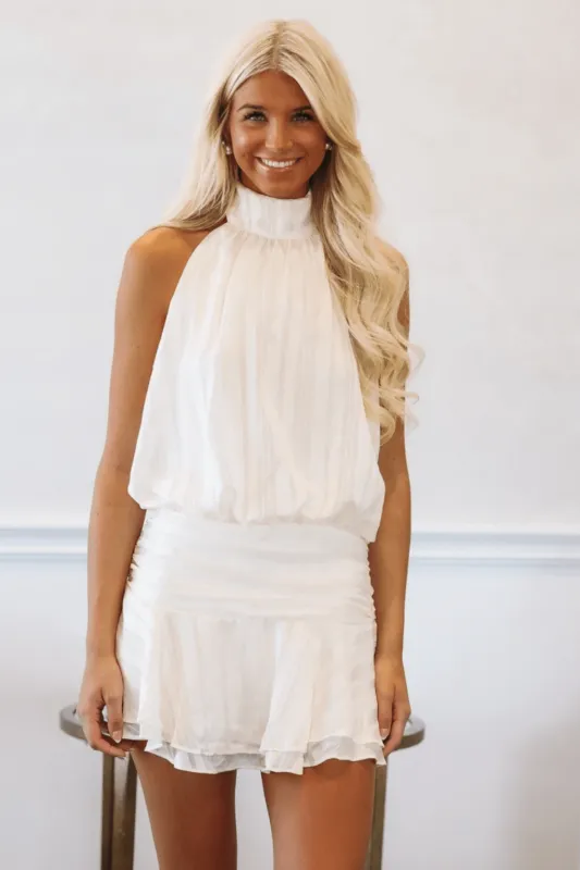 Angel's Kiss Mini Dress - Cream sold by Hazel & Olive