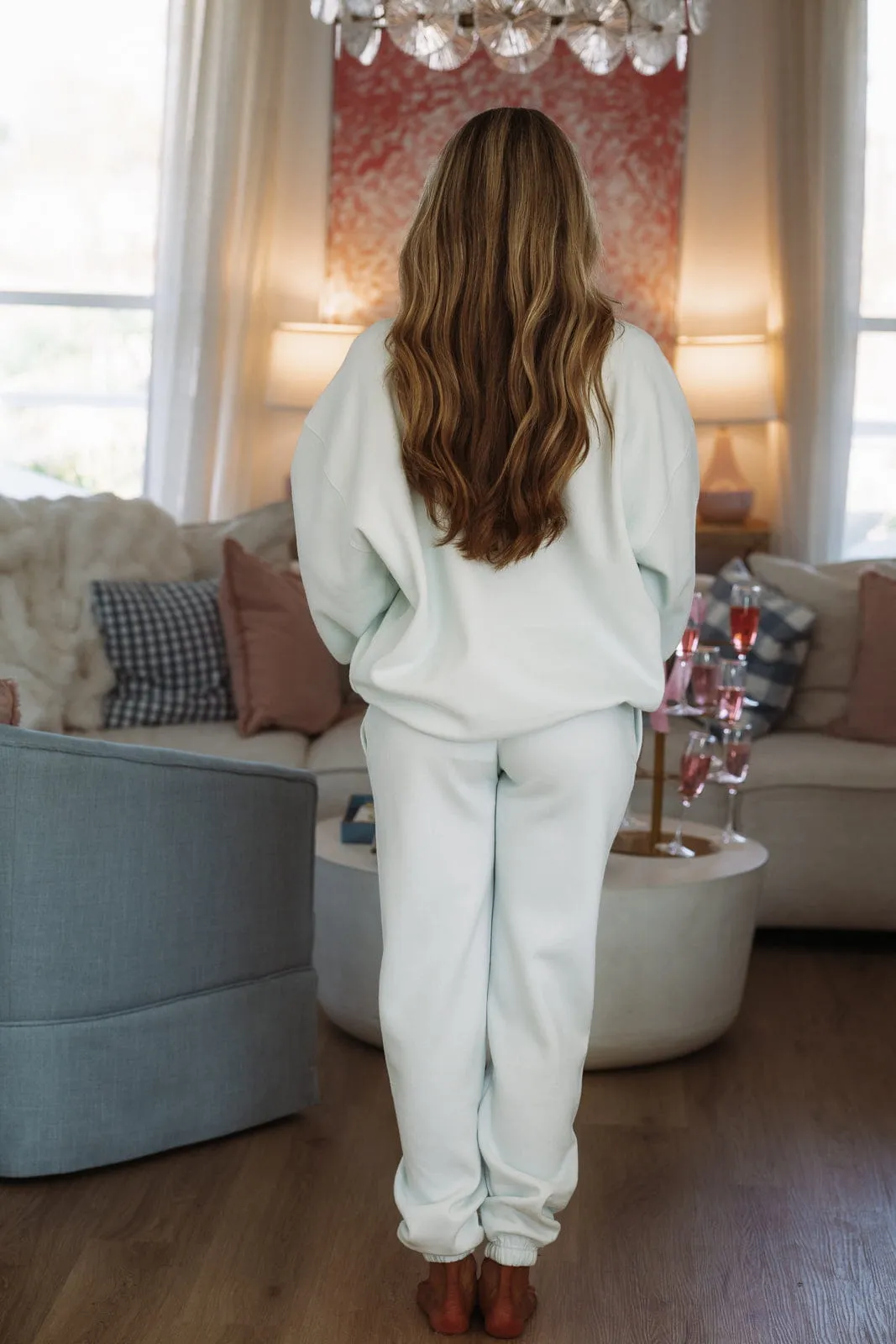 Miss You Jogger Sweatpants - Light Blue sold by Hazel & Olive product image thumbnail 3