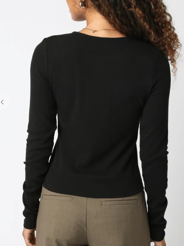 Talon Cardigan Top - Black sold by Hazel & Olive product image thumbnail 3