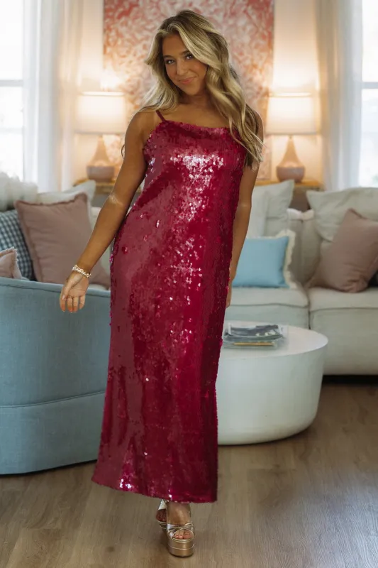 How I'm Gonna Slay Midi Dress - Magenta sold by Hazel & Olive